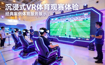 经典案例体育服务展示 - 沉浸式VR体育观赛体验活动现场